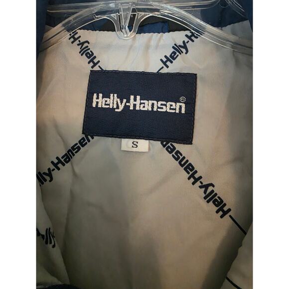 Helly Hansen Blue Windbreaker Full Zip Jacket Mock Neck size S - Picture 3 of 6